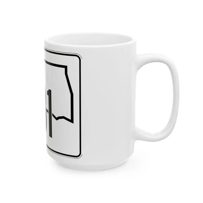 Oklahoma State Highway 131 (Oklahoma) (Road Sign) White Coffee Mug - Go Mug Yourself