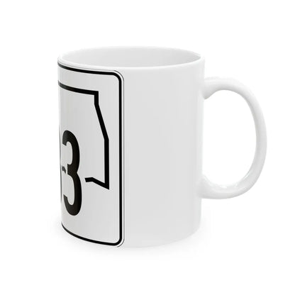 Oklahoma State Highway 133 (Oklahoma) (Road Sign) White Coffee Mug - Go Mug Yourself