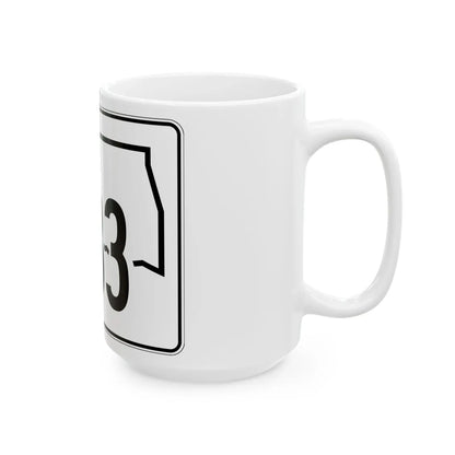 Oklahoma State Highway 133 (Oklahoma) (Road Sign) White Coffee Mug - Go Mug Yourself