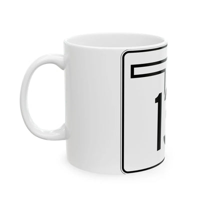 Oklahoma State Highway 135 (Oklahoma) (Road Sign) White Coffee Mug - Go Mug Yourself
