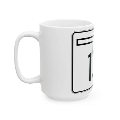 Oklahoma State Highway 135 (Oklahoma) (Road Sign) White Coffee Mug - Go Mug Yourself