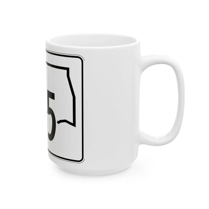 Oklahoma State Highway 135 (Oklahoma) (Road Sign) White Coffee Mug - Go Mug Yourself