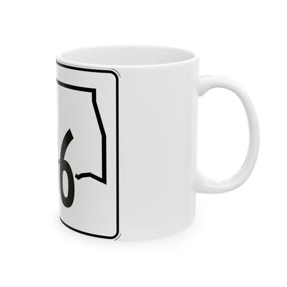 Oklahoma State Highway 136 (Oklahoma) (Road Sign) White Coffee Mug - Go Mug Yourself