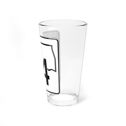 Oklahoma State Highway 14 (Oklahoma) (Road Sign) Pint Glass 16oz - Go Mug Yourself