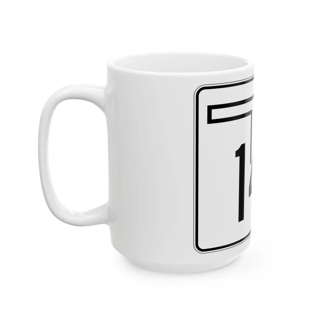Oklahoma State Highway 144 (Oklahoma) (Road Sign) White Coffee Mug - Go Mug Yourself