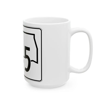 Oklahoma State Highway 145 (Oklahoma) (Road Sign) White Coffee Mug - Go Mug Yourself
