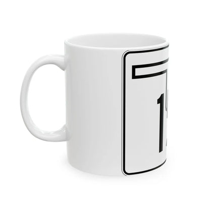 Oklahoma State Highway 150 (Oklahoma) (Road Sign) White Coffee Mug - Go Mug Yourself