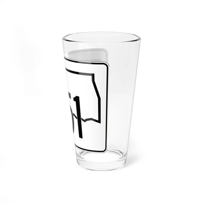 Oklahoma State Highway 151 (Oklahoma) (Road Sign) Pint Glass 16oz - Go Mug Yourself