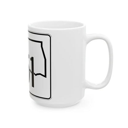 Oklahoma State Highway 151 (Oklahoma) (Road Sign) White Coffee Mug - Go Mug Yourself