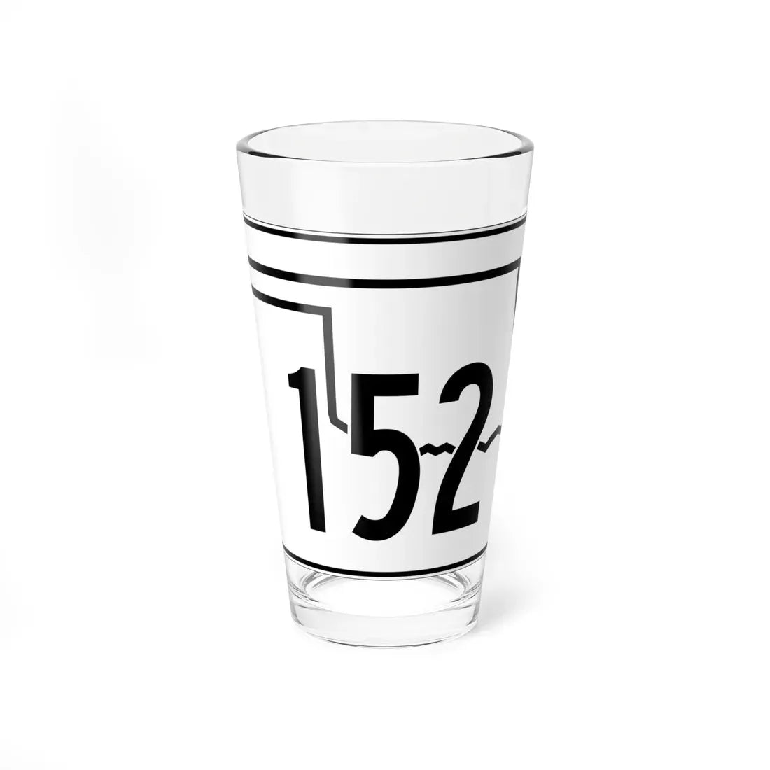Oklahoma State Highway 152 (Oklahoma) (Road Sign) Pint Glass 16oz 16oz - Go Mug Yourself