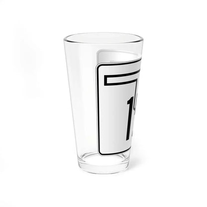 Oklahoma State Highway 153 (Oklahoma) (Road Sign) Pint Glass 16oz - Go Mug Yourself