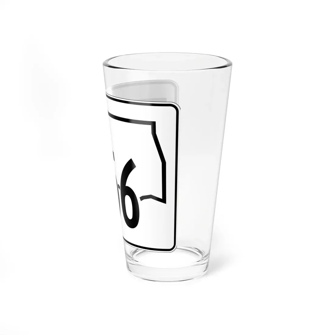 Oklahoma State Highway 156 (Oklahoma) (Road Sign) Pint Glass 16oz - Go Mug Yourself