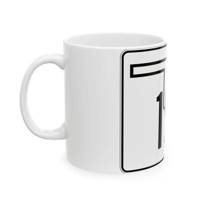 Oklahoma State Highway 156 (Oklahoma) (Road Sign) White Coffee Mug - Go Mug Yourself