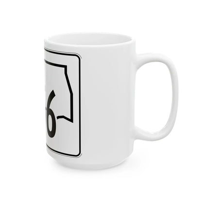 Oklahoma State Highway 156 (Oklahoma) (Road Sign) White Coffee Mug - Go Mug Yourself
