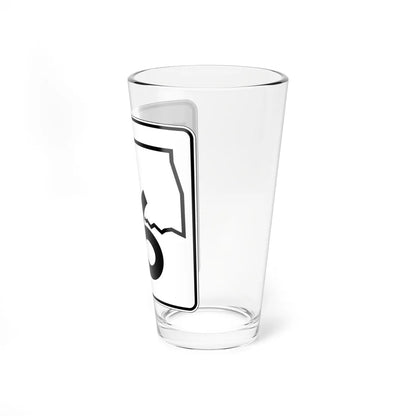 Oklahoma State Highway 16 (Oklahoma) (Road Sign) Pint Glss 16oz - Go Mug Yourself
