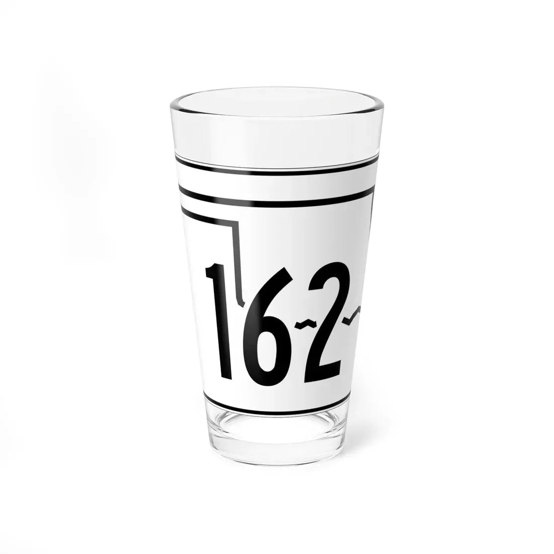 Oklahoma State Highway 162 (Oklahoma) (Road Sign) Pint Glass 16oz 16oz - Go Mug Yourself