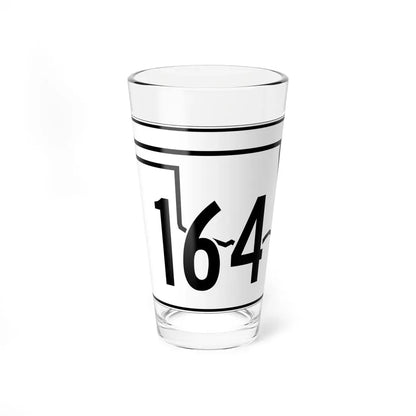 Oklahoma State Highway 164 (Oklahoma) (Road Sign) Pint Glass 16oz 16oz - Go Mug Yourself