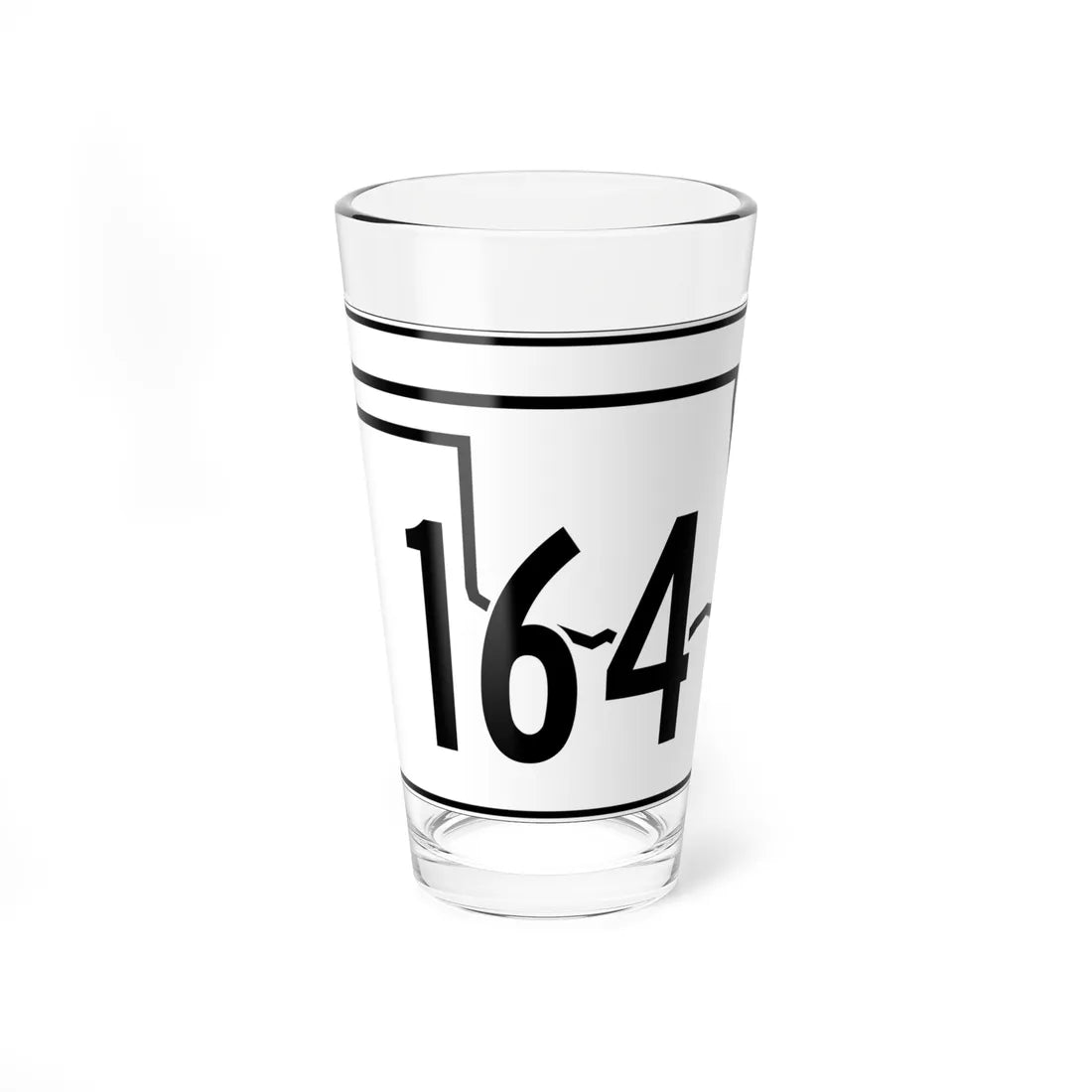 Oklahoma State Highway 164 (Oklahoma) (Road Sign) Pint Glss 16oz 16oz - Go Mug Yourself