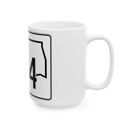 Oklahoma State Highway 164 (Oklahoma) (Road Sign) White Coffee Mug - Go Mug Yourself
