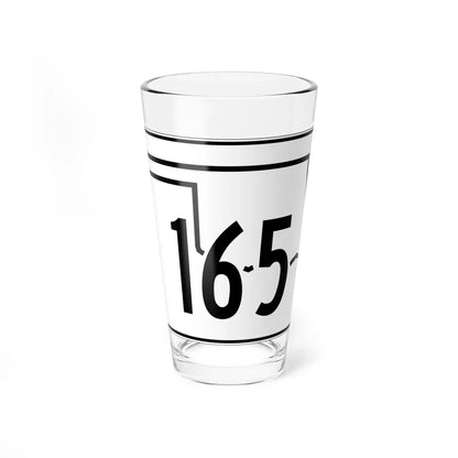 Oklahoma State Highway 165 (Oklahoma) (Road Sign) Pint Glass 16oz 16oz - Go Mug Yourself