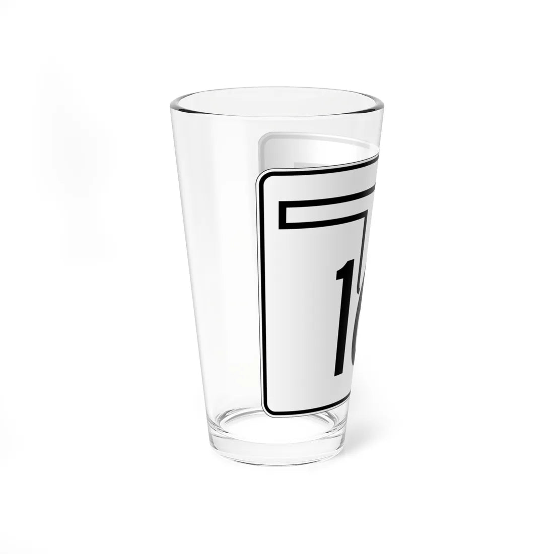 Oklahoma State Highway 166 (Oklahoma) (Road Sign) Pint Glss 16oz - Go Mug Yourself