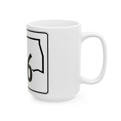 Oklahoma State Highway 166 (Oklahoma) (Road Sign) White Coffee Mug - Go Mug Yourself