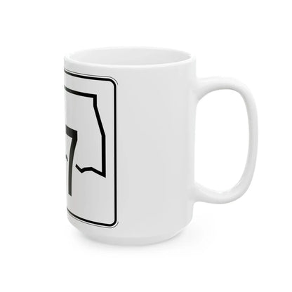 Oklahoma State Highway 167 (Oklahoma) (Road Sign) White Coffee Mug - Go Mug Yourself