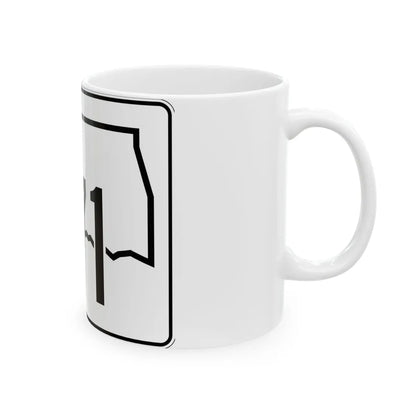 Oklahoma State Highway 171 (Oklahoma) (Road Sign) White Coffee Mug - Go Mug Yourself