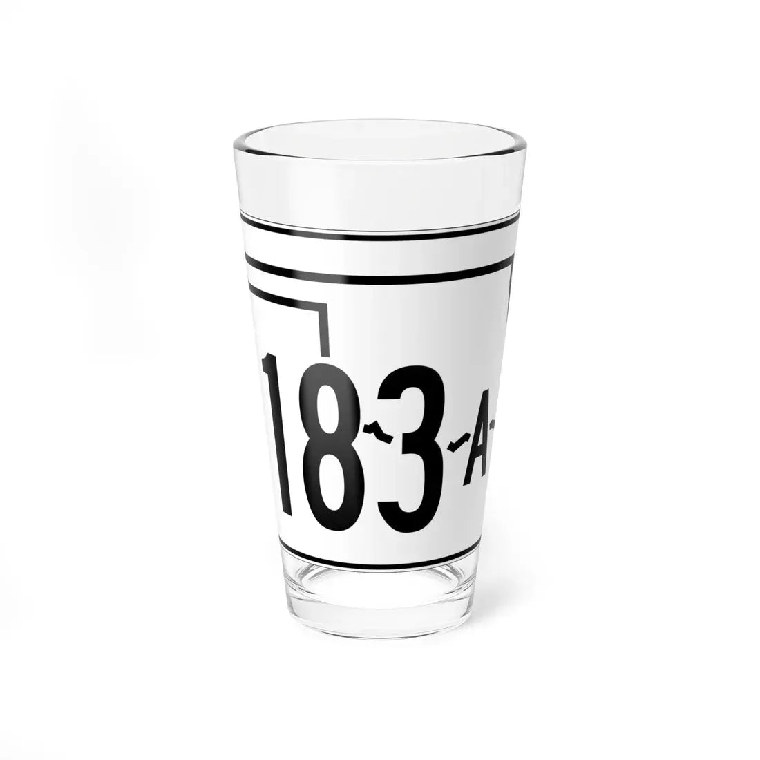 Oklahoma State Highway 183A (Oklahoma) (Road Sign) Pint Glass 16oz 16oz - Go Mug Yourself
