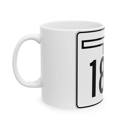 Oklahoma State Highway 183A (Oklahoma) (Road Sign) White Coffee Mug - Go Mug Yourself