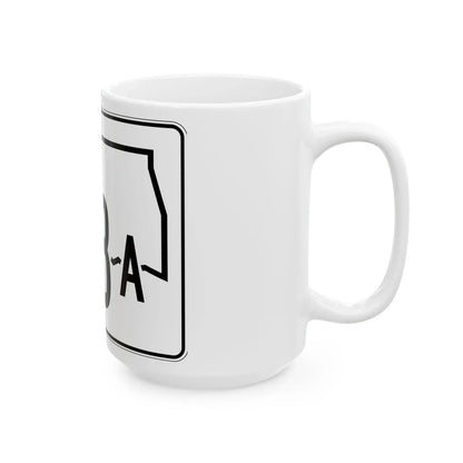 Oklahoma State Highway 183A (Oklahoma) (Road Sign) White Coffee Mug - Go Mug Yourself