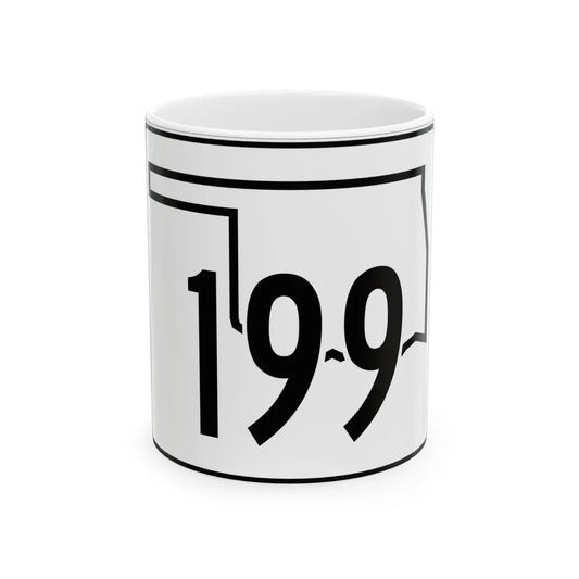 Oklahoma State Highway 199 (Oklahoma) (Road Sign) White Coffee Mug 11oz - Go Mug Yourself