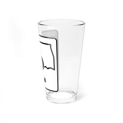 Oklahoma State Highway 2 (Oklahoma) (Road Sign) Pint Glass 16oz - Go Mug Yourself