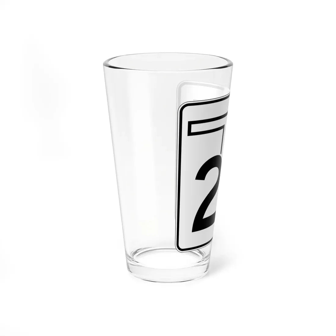 Oklahoma State Highway 24 (Oklahoma) (Road Sign) Pint Glass 16oz - Go Mug Yourself
