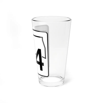 Oklahoma State Highway 24 (Oklahoma) (Road Sign) Pint Glss 16oz - Go Mug Yourself
