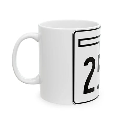 Oklahoma State Highway 259A (Oklahoma) (Road Sign) White Coffee Mug - Go Mug Yourself