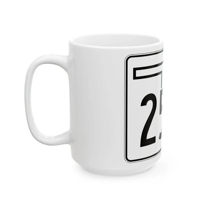 Oklahoma State Highway 259A (Oklahoma) (Road Sign) White Coffee Mug - Go Mug Yourself