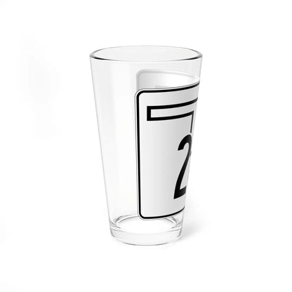 Oklahoma State Highway 266 (Oklahoma) (Road Sign) Pint Glss 16oz - Go Mug Yourself