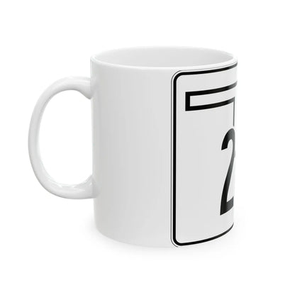 Oklahoma State Highway 266 (Oklahoma) (Road Sign) White Coffee Mug - Go Mug Yourself
