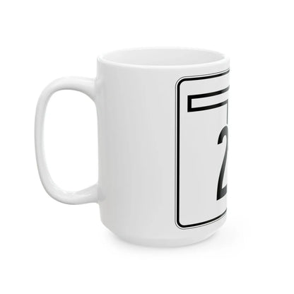 Oklahoma State Highway 266 (Oklahoma) (Road Sign) White Coffee Mug - Go Mug Yourself