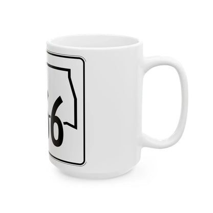 Oklahoma State Highway 266 (Oklahoma) (Road Sign) White Coffee Mug - Go Mug Yourself