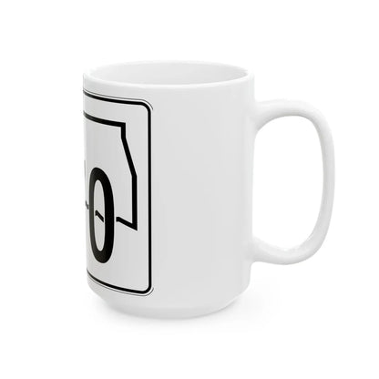 Oklahoma State Highway 270 (Oklahoma) (Road Sign) White Coffee Mug - Go Mug Yourself