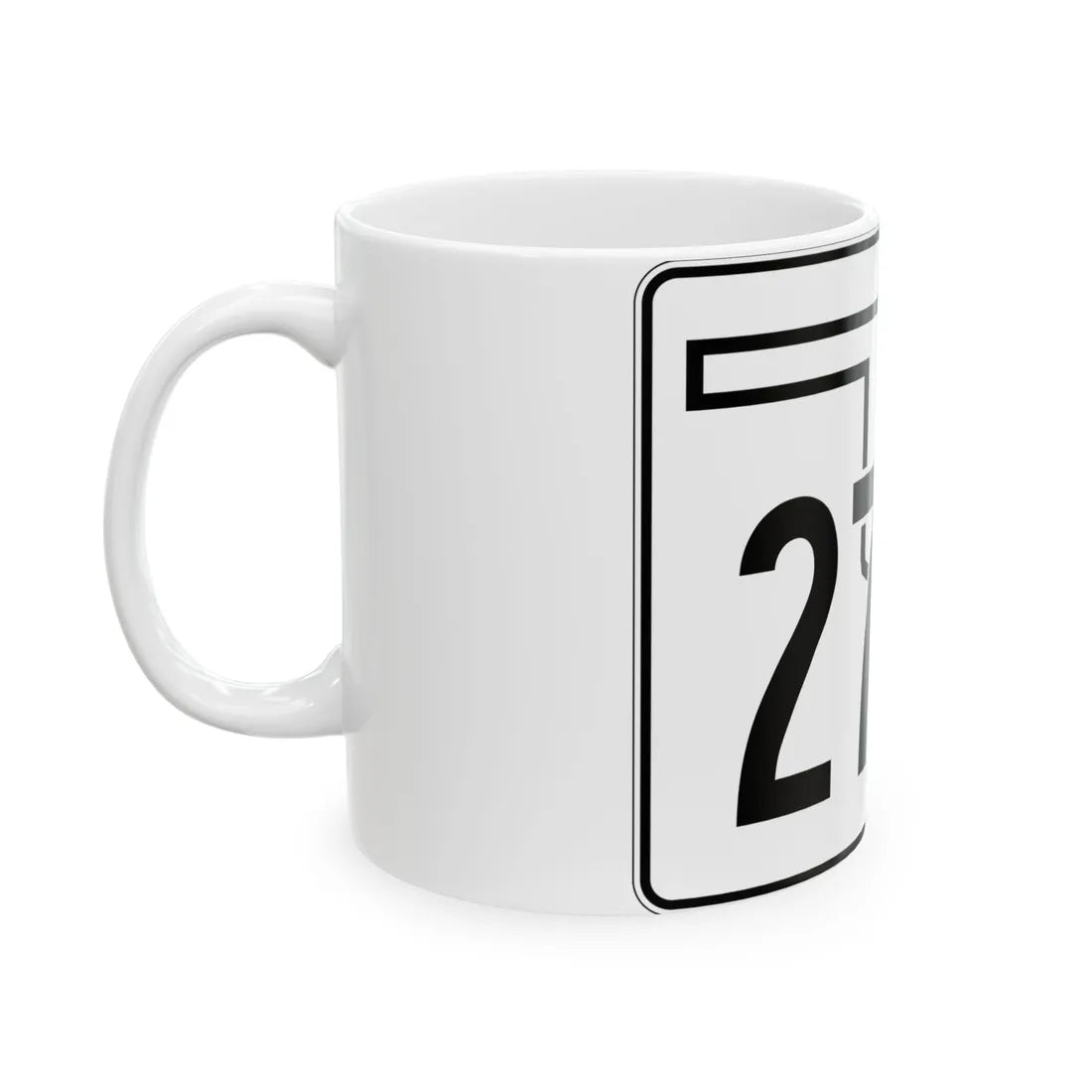 Oklahoma State Highway 270A (Oklahoma) (Road Sign) White Coffee Mug - Go Mug Yourself
