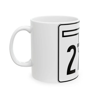 Oklahoma State Highway 270A (Oklahoma) (Road Sign) White Coffee Mug - Go Mug Yourself