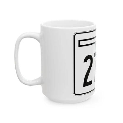 Oklahoma State Highway 270A (Oklahoma) (Road Sign) White Coffee Mug - Go Mug Yourself