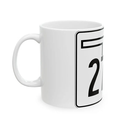 Oklahoma State Highway 271A (Oklahoma) (Road Sign) White Coffee Mug - Go Mug Yourself