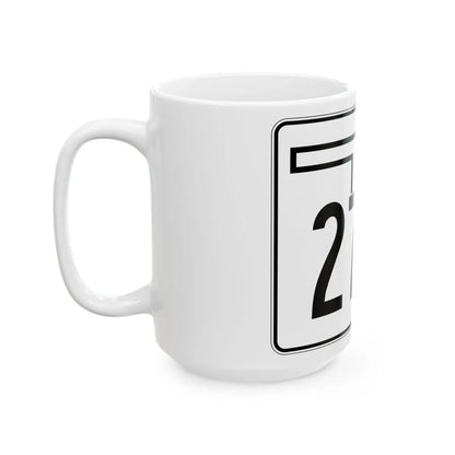 Oklahoma State Highway 271A (Oklahoma) (Road Sign) White Coffee Mug - Go Mug Yourself