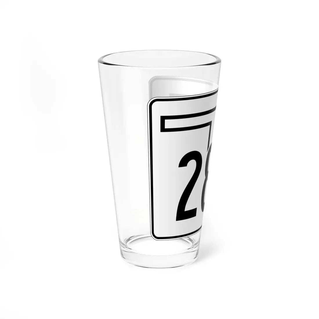 Oklahoma State Highway 281A (Oklahoma) (Road Sign) Pint Glass 16oz - Go Mug Yourself