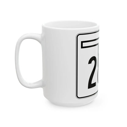 Oklahoma State Highway 281A (Oklahoma) (Road Sign) White Coffee Mug - Go Mug Yourself