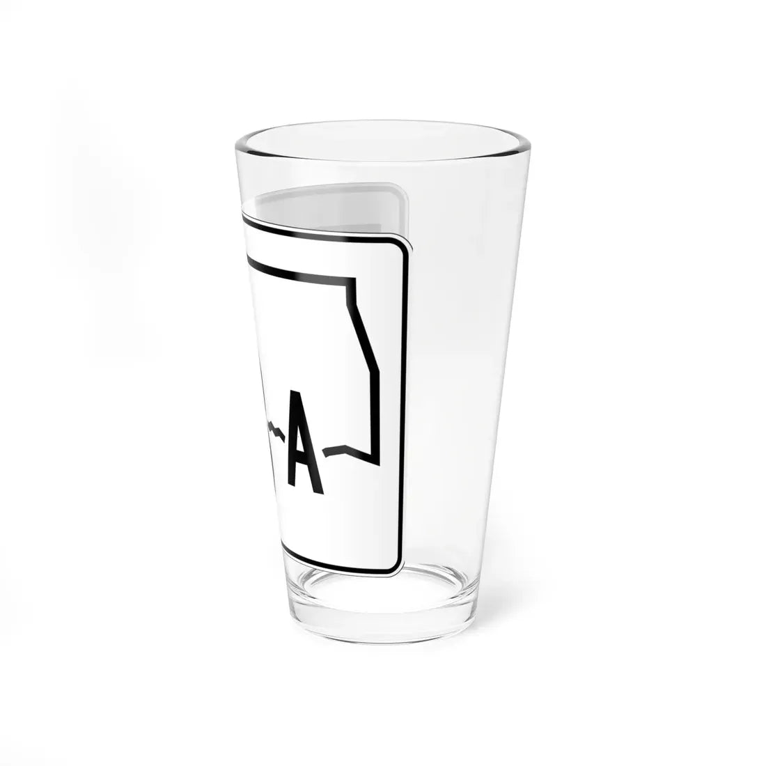 Oklahoma State Highway 28A (Oklahoma) (Road Sign) Pint Glass 16oz - Go Mug Yourself
